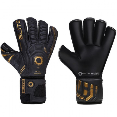 Elite Sports Black Real Goalkeeping Gloves