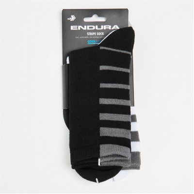 Endura COOLMAX Stripe Socks Twin Pack