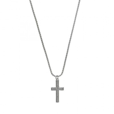 Fabric Cross Necklace