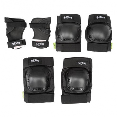 Hot Tuna Adults Skate Protector 3pc Set - Knee Pads Elbow Pad and Wrist Guards