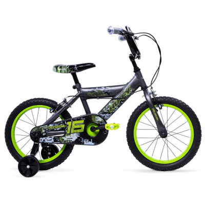 Huffy Huffy Delirium 16 BMX Style Kids Bike Grey/Green