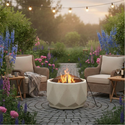 Linea Round Magnesium Oxide Fire Pit
