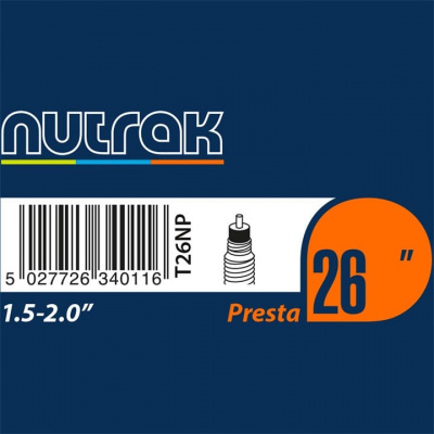 Nutrak 26 x 1.5-2.0 Presta Valve Inner Tube