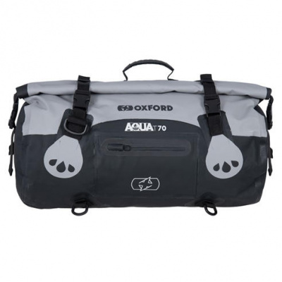 Oxford Aqua T-70 Roll Bag - Grey/Black