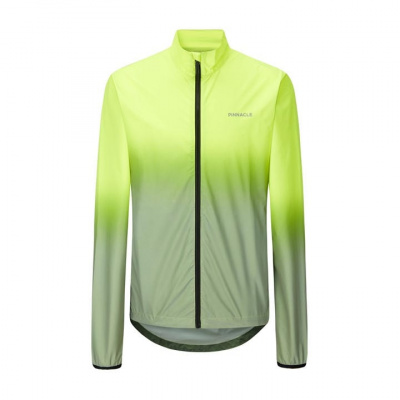 Pinnacle Men's Reflective Long Sleeve Full Zip Slim Fit Performance Cycling Jacket