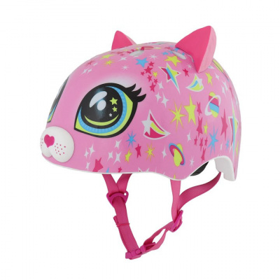 Raskullz Astro Cat Pink Fit System Child Helmet 5+