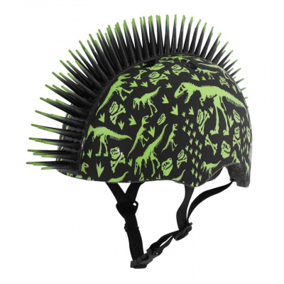 Raskullz T-Rex Bonez Mohawk Child Helmet 5+