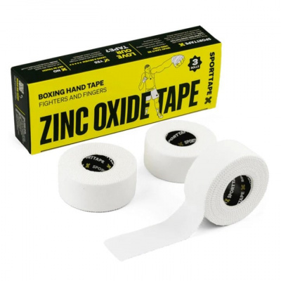SportTape Zinc Oxide Tape- 3 Pack (2.5cm x 10m)