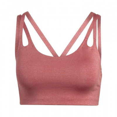 adidas Yoga Luxe Studio Light-Support Fire Bra Womens