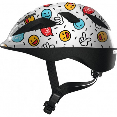 ABUS Smooty 2.0 Kids Leisure Helmet - White Smiley