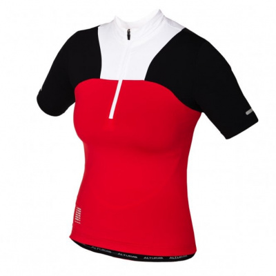 Altura Womens Synchro Short Sleeve Jersey in Red Black and White