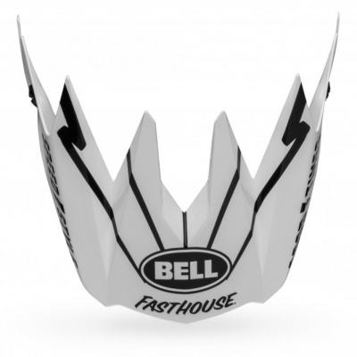 Bell Full-10 Helmet Visor - Matte/Gloss White/Black