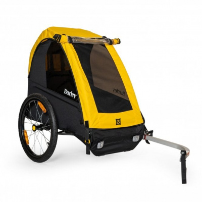 Burley Bee Single Bike only Trailer - Yellow/black
