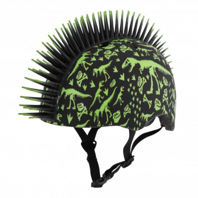 C-Preme Raskullz Child Helmet (5+ Years) - T-rex Bonez Mohawk - 50-54 cm