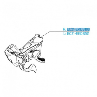 Campagnolo Ekar Ergopower 13-spd Disc Brake Right Hand WITHOUT Lever 1 & Master Cylinder