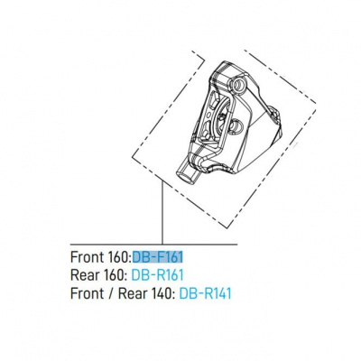 Campagnolo Replacement Disc Brake Caliper Front 160mm