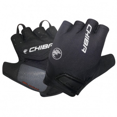 Chiba Gel Air Active Gel Cycling Mitts in Black