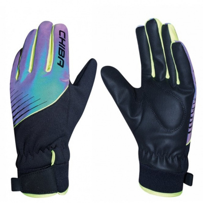 Chiba Kids Waterproof Kids-Line Glove in Rainbow/Reflective