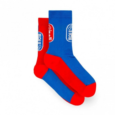 Cinelli Oval Socks - Red/blue