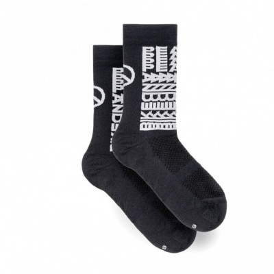 Cinelli Peace Socks - Black/White