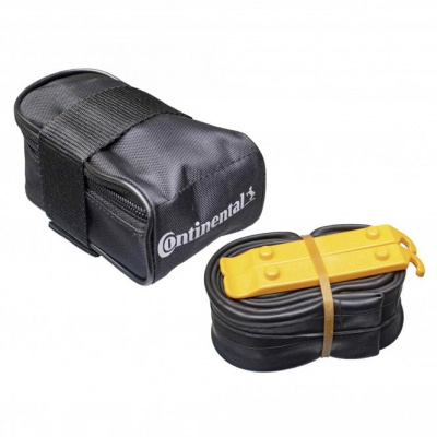Continental Mtb Saddle Bag With Mtb 29 X 1.75x2.5 Presta 42mm Valve Tube And 2 Tyre Levers - Black