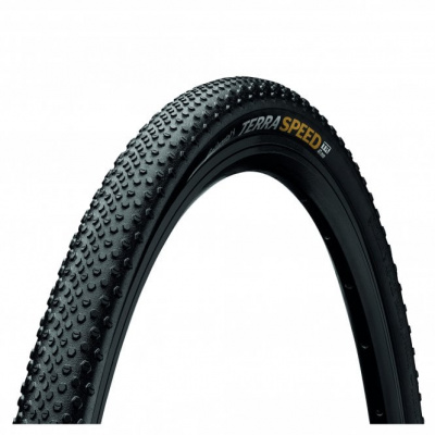 Continental Terra Speed Protection Blackchili Compound - Folding Tyre - Black/Black - 700 C