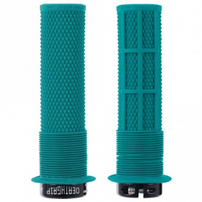 DMR Brendog DeathGrip Flange Grips - Turquoise