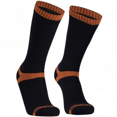 DexShell Hytherm Pro Waterproof Socks - Tangelo stripe/Black