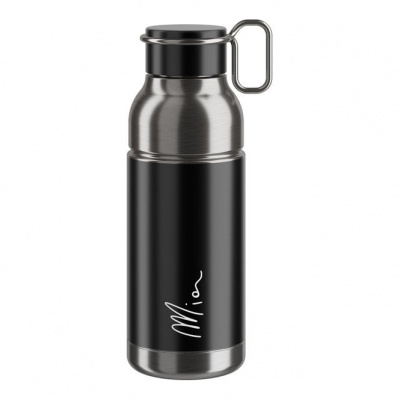 Elite Mia Stainless Steel Bottle - Black /Silver (650 ml)