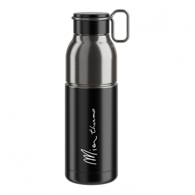 Elite Mia Thermo Stainless Steel Vacuum Bottle - Black / Silver - 12 Hours Thermal (550 ml)
