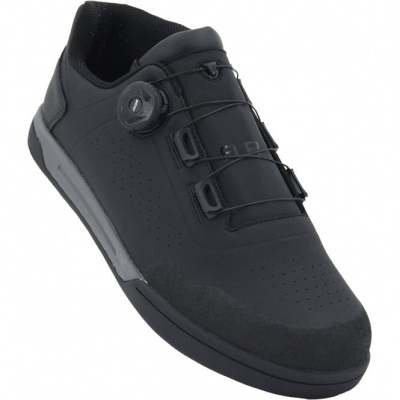 FLR Shoes FLR Congo Pro Leather Flat Line Dial MTB Shoes - Black