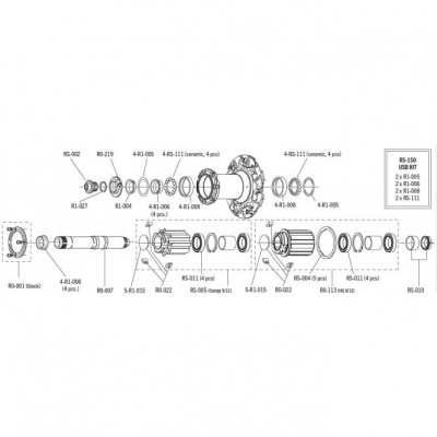 Fulcrum Hub Kit USB - RS-150