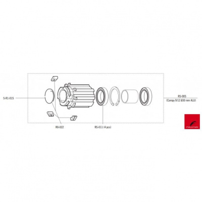 Fulcrum RS-005 Freehub Body - Campagnolo 9/12-Speed