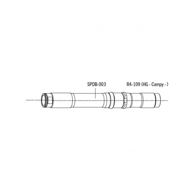 Fulcrum Rear Hub Axle - SPDB-003