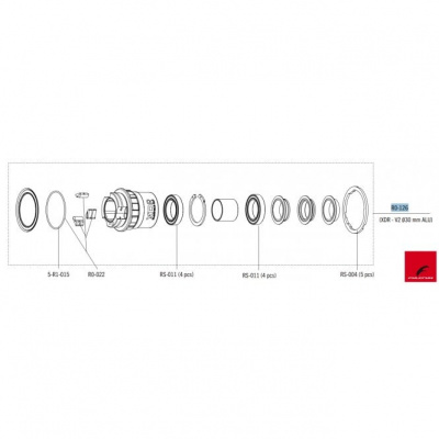 Fulcrum XDR FW Body (Built-in Bearing & New Spacers) - R0-126