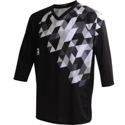Funkier Flow-MTB Enduro 3/4 Jersey in Black/White