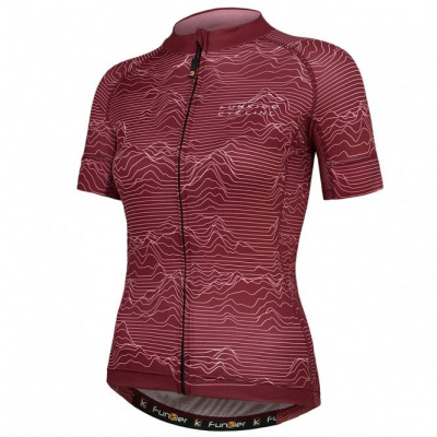 Funkier Funkier Arissa Ladies Pro Short Sleeve Jersey in Red