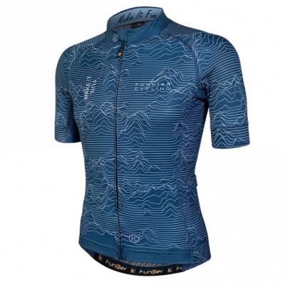 Funkier Funkier Mirano Gents Pro Short Sleeve Jersey in Blue