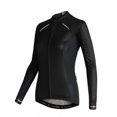 Funkier Odessa Ladies Summer Long Sleeve Jersey in Black