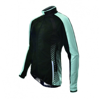 Funkier Tacona WJ-1324 Womens Softshel Windstopper Jacket - Black/Blue