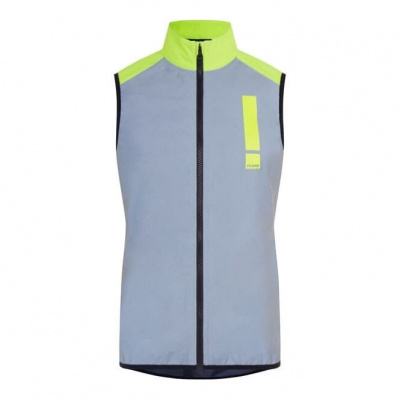 HUMP Men's Ultra Reflect Gilet - Silver Reflect / Hi-viz Yellow