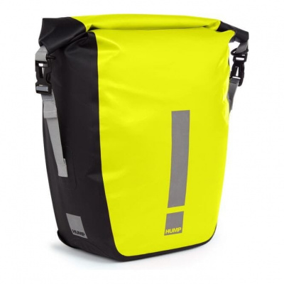 HUMP Reflective Waterproof 30L Single Pannier - Hi-Viz Yellow