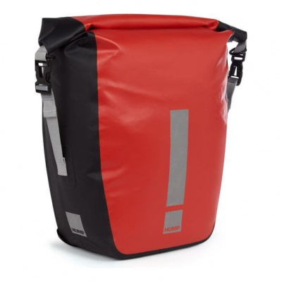 HUMP Reflective Waterproof 30L Single Pannier - Red