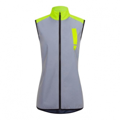 HUMP Women's Ultra Reflect Gilet - Silver Reflect / Hi-viz Yellow