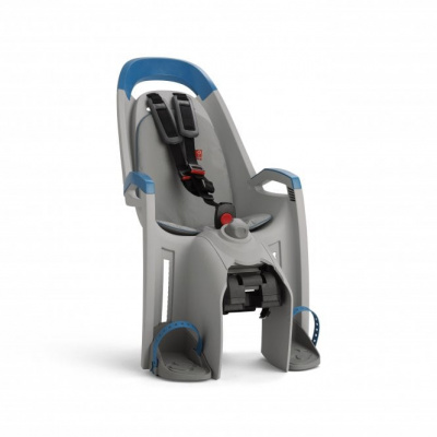 Hamax Amaze Child Bike Seat With Carrier Adapter Light Grey and Petrol Blue