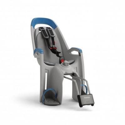 Hamax Amaze Child Bike Seat With Lockable Bracket Light Grey and Petrol Blue