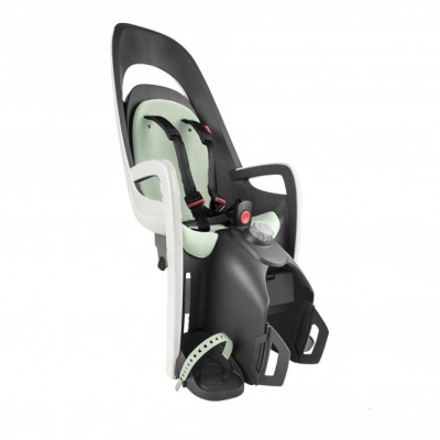 Hamax Caress Rear Pannier Rack Mount Childseat: White/Mint