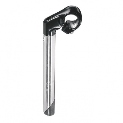 Humpert Ergotec Cat Niro City / Hybrid Quill Stem 25.4mm in Silver/Black