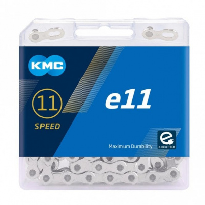 KMC E11 E-Bike Chain - 11 Speed - 122 Links - Silver
