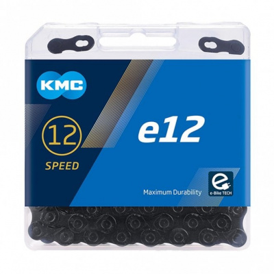 KMC E12 BlackTech 12-Speed E-Bike Chain 130 Links